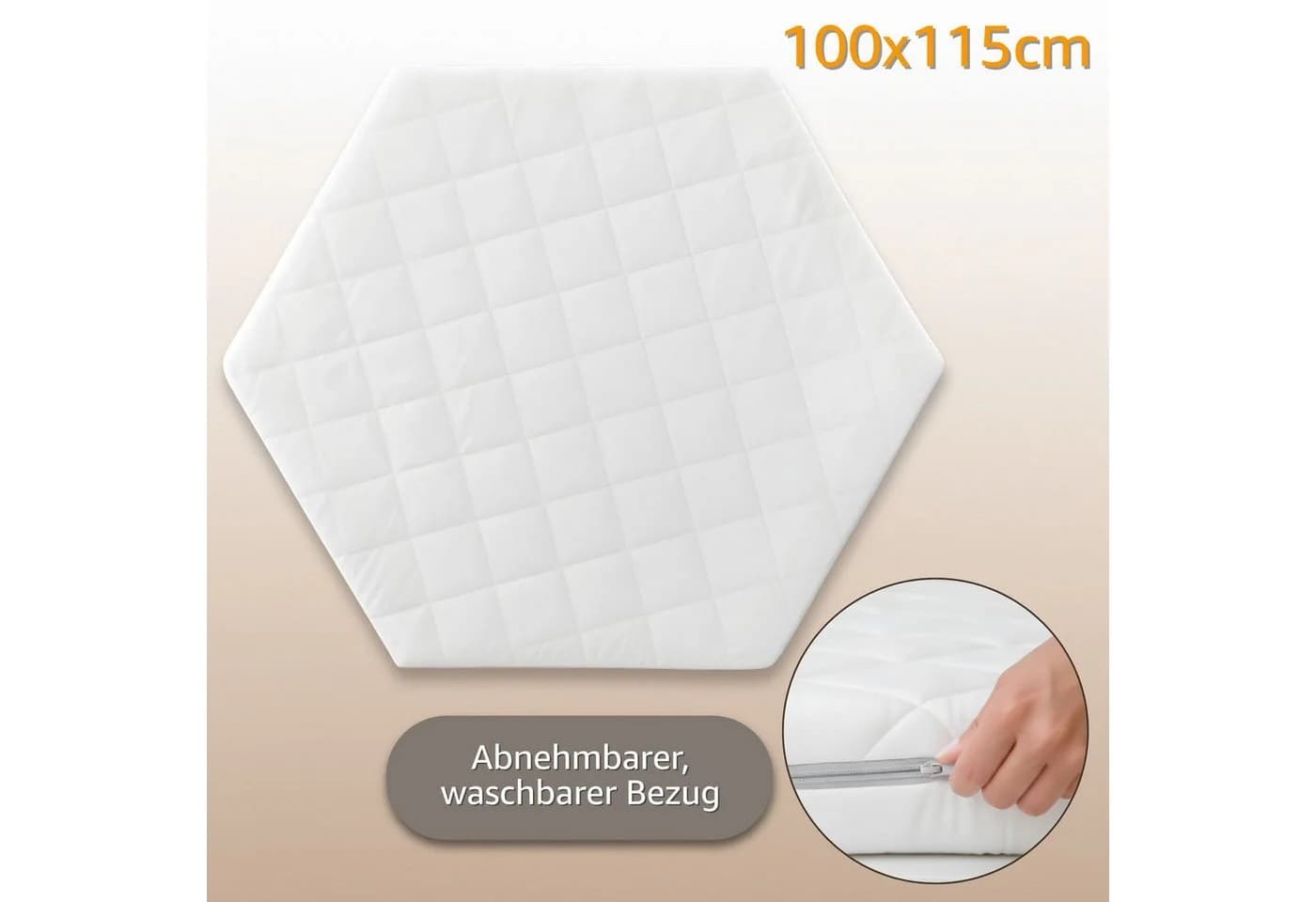 Babymatratze Laufgittereinlage 6-eckig Totsy Baby