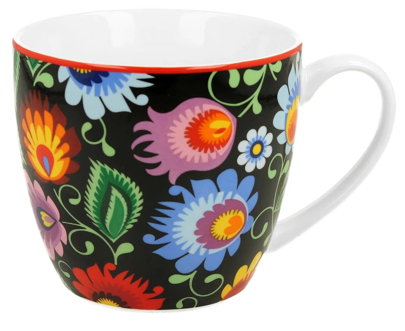 Duo-Gift Tasse Duo Vintage Tasse Blumen mit Schenkschlaufe 460 ml Etno