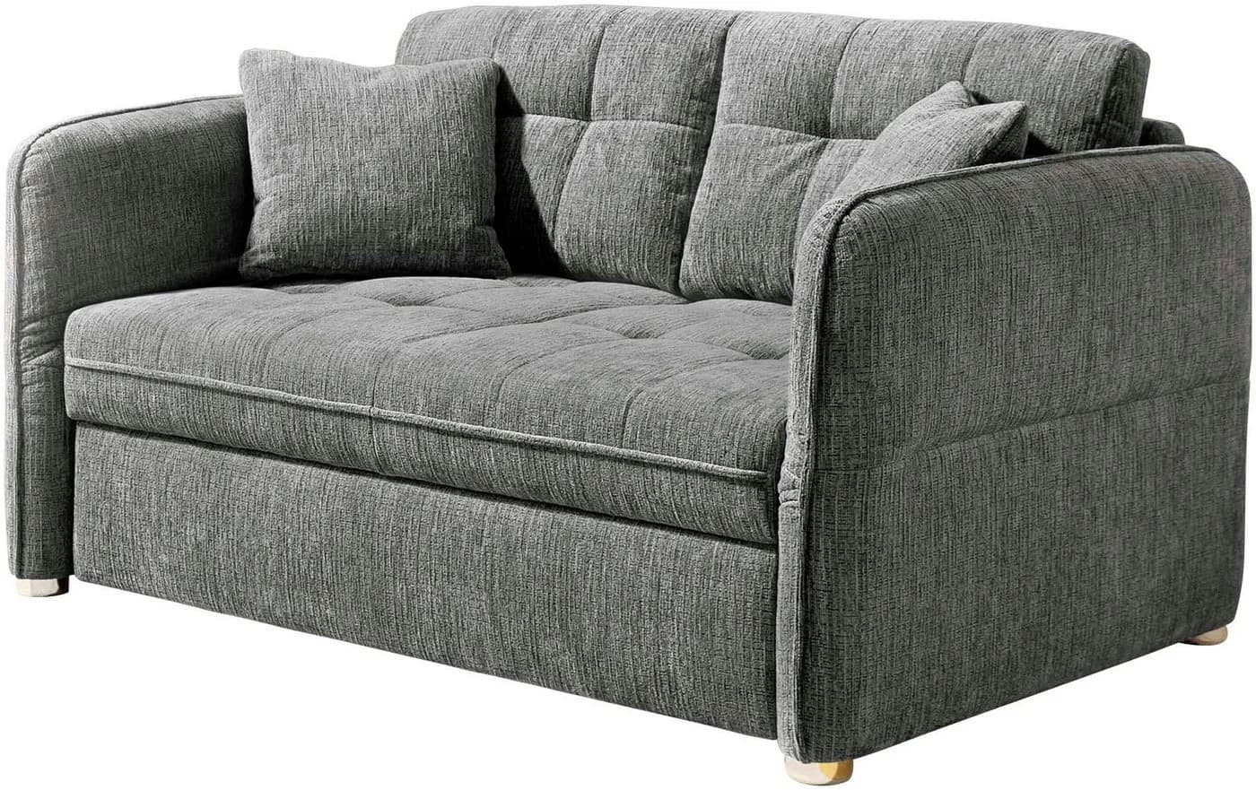 Jockenhöfer Schlafsofa Leon Grau mit Schlaffunktion