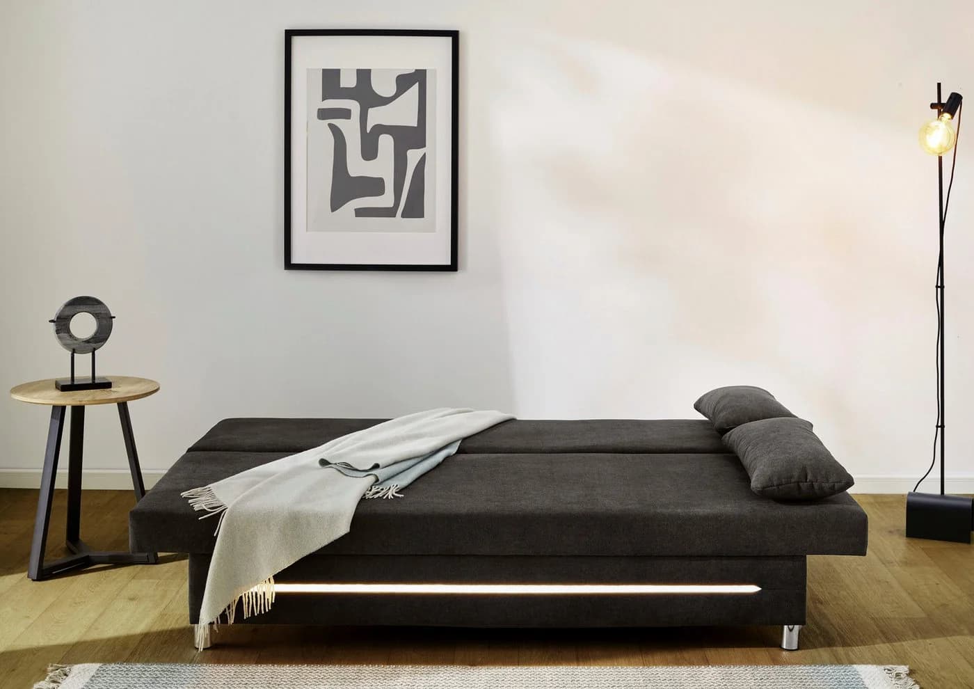 Jockenhöfer Schlafsofa Sunrise mit Bettkasten und LED-Beleuchtung