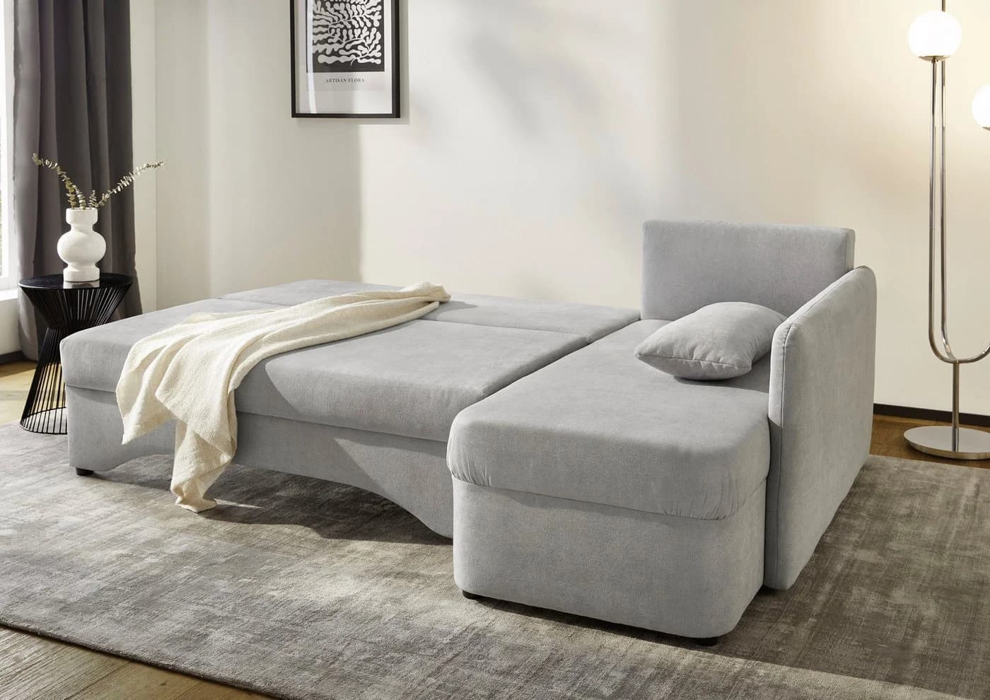 Jockenhöfer Gruppe Ecksofa Nivaris L-Form mit Bettfunktion und Bettkasten