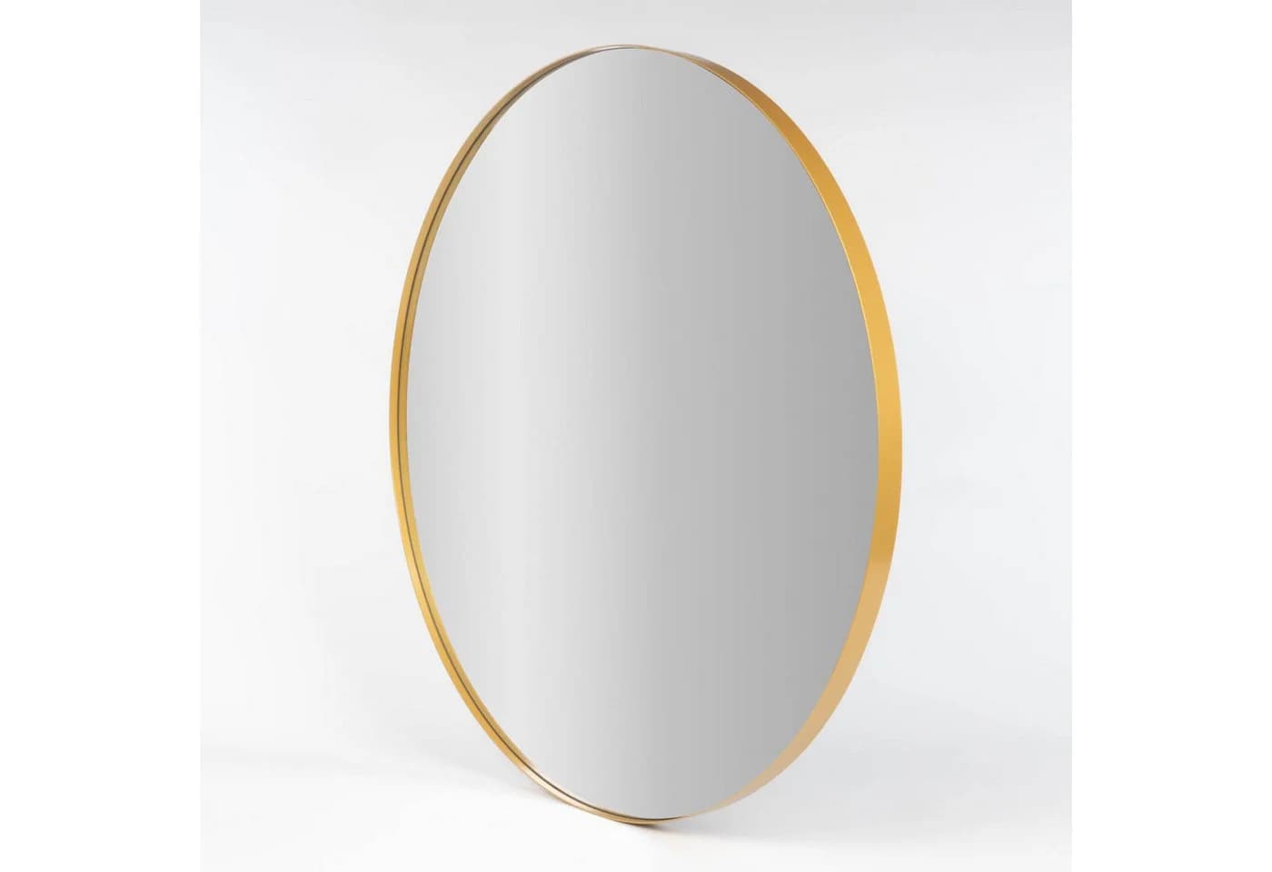EDAXO Wandspiegel NOOR Rund Metallrahmen Gold/Schwarz