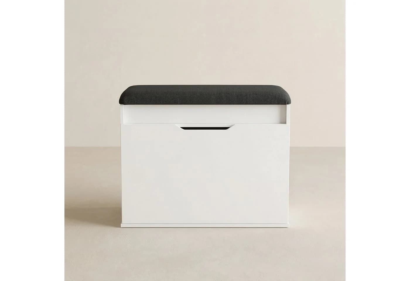 BOXIMO Schuhschrank mit Sitzfläche und Stauraum VIRA Weiß