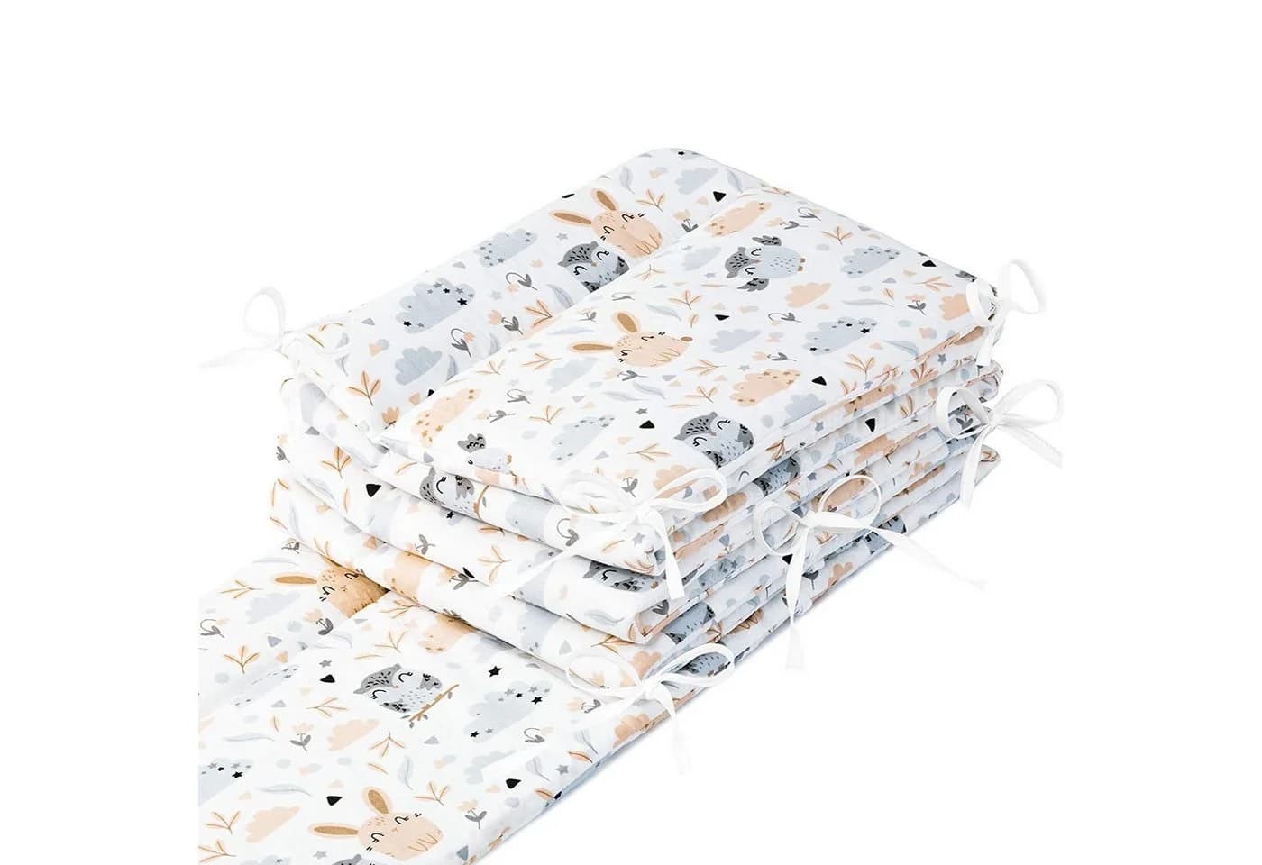 Amilian Bettnestchen Bettumrandung 360x30 cm für Babybett 120 x 60 cm