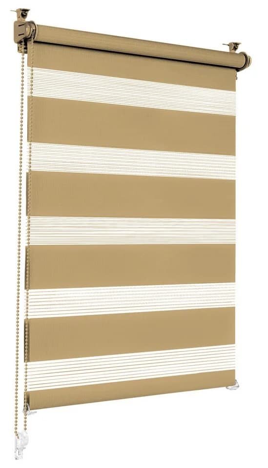 Sonello Doppelrollo Klemmfix Beige Duo Rollo blickdicht