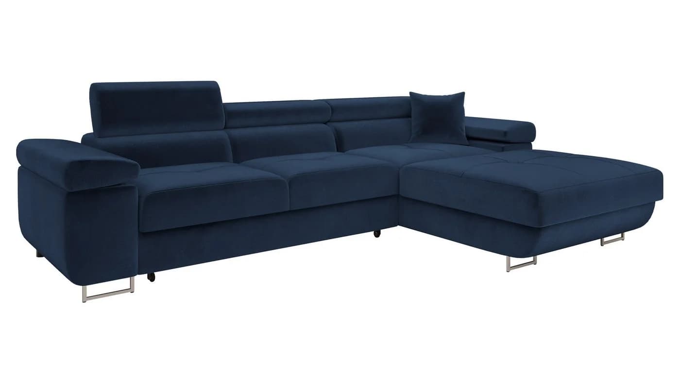 MIRJAN24 Ecksofa Torezio Mini mit Schlaffunktion und Bettkasten