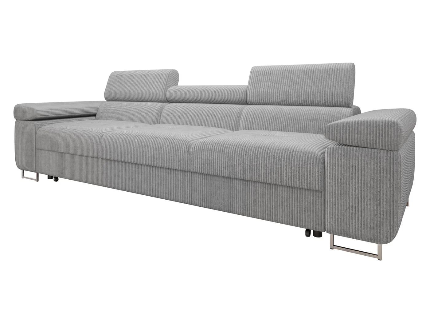 MIRJAN24 Schlafsofa Torezio 3 Bis Cord Grau mit Schlaffunktion