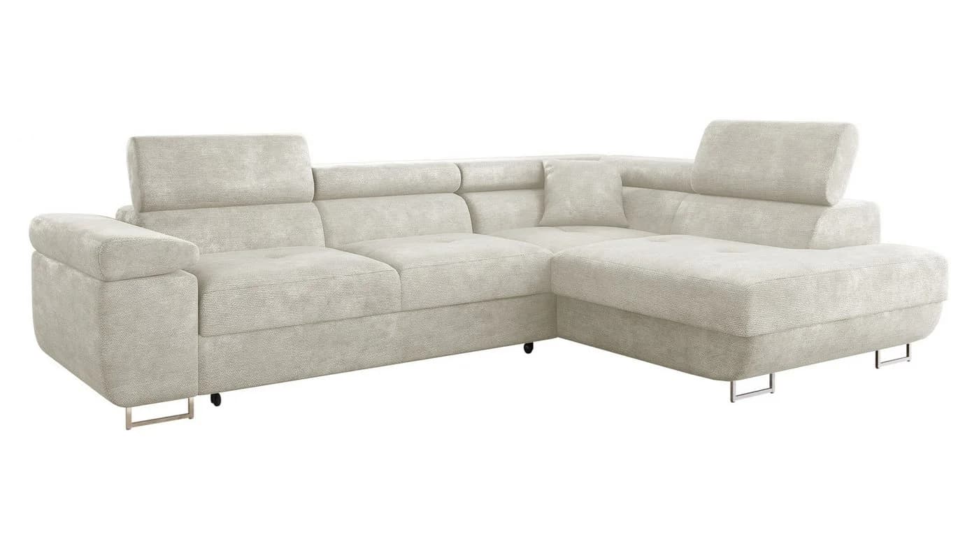 MIRJAN24 Ecksofa Torezio mit Bettkasten und Schlaffunktion