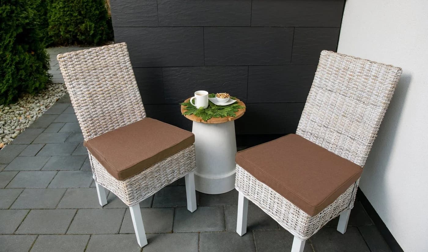 sunnypillow Stuhlkissen 4er Set Braun Modern