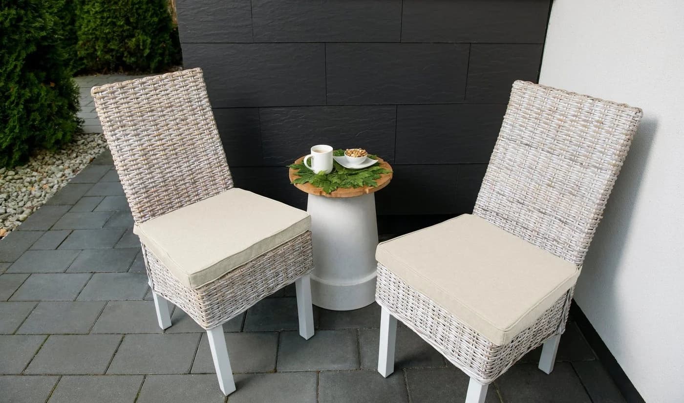 Sunnypillow Stuhlkissen 4er Set Beige Zylindrisch