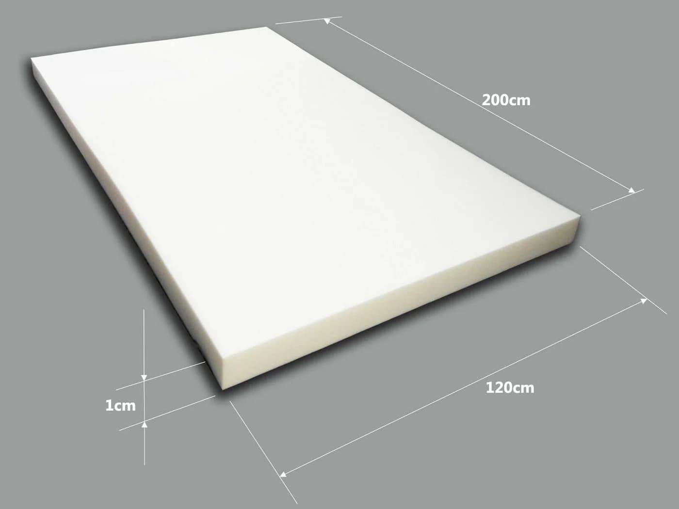 sunnypillow Kaltschaummatratze Schaumstoffplatte Weiß/Blau
