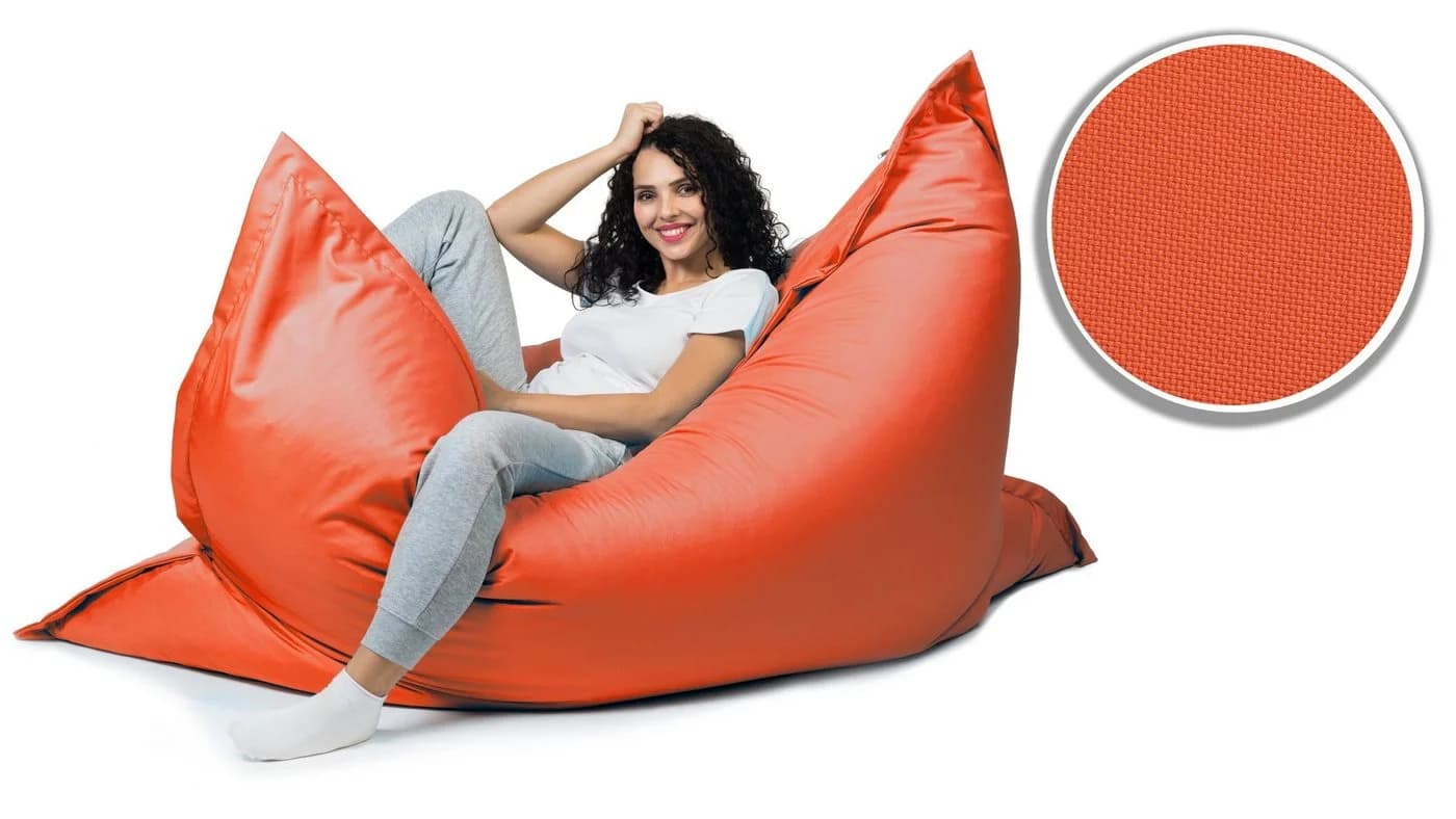 sunnypillow Sitzsack Outdoor & Indoor Orange Polyester