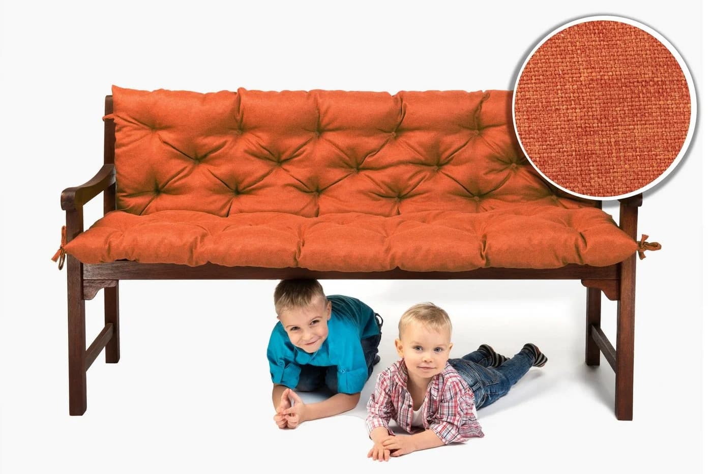 sunnypillow Bankauflage Orange Polyester