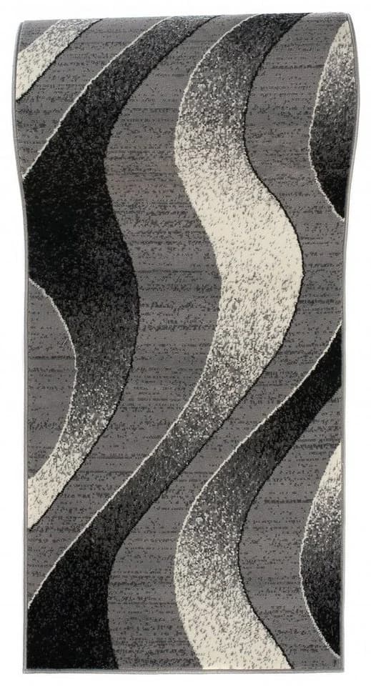Mazovia Flurläufer Modern Grau Kurzflor