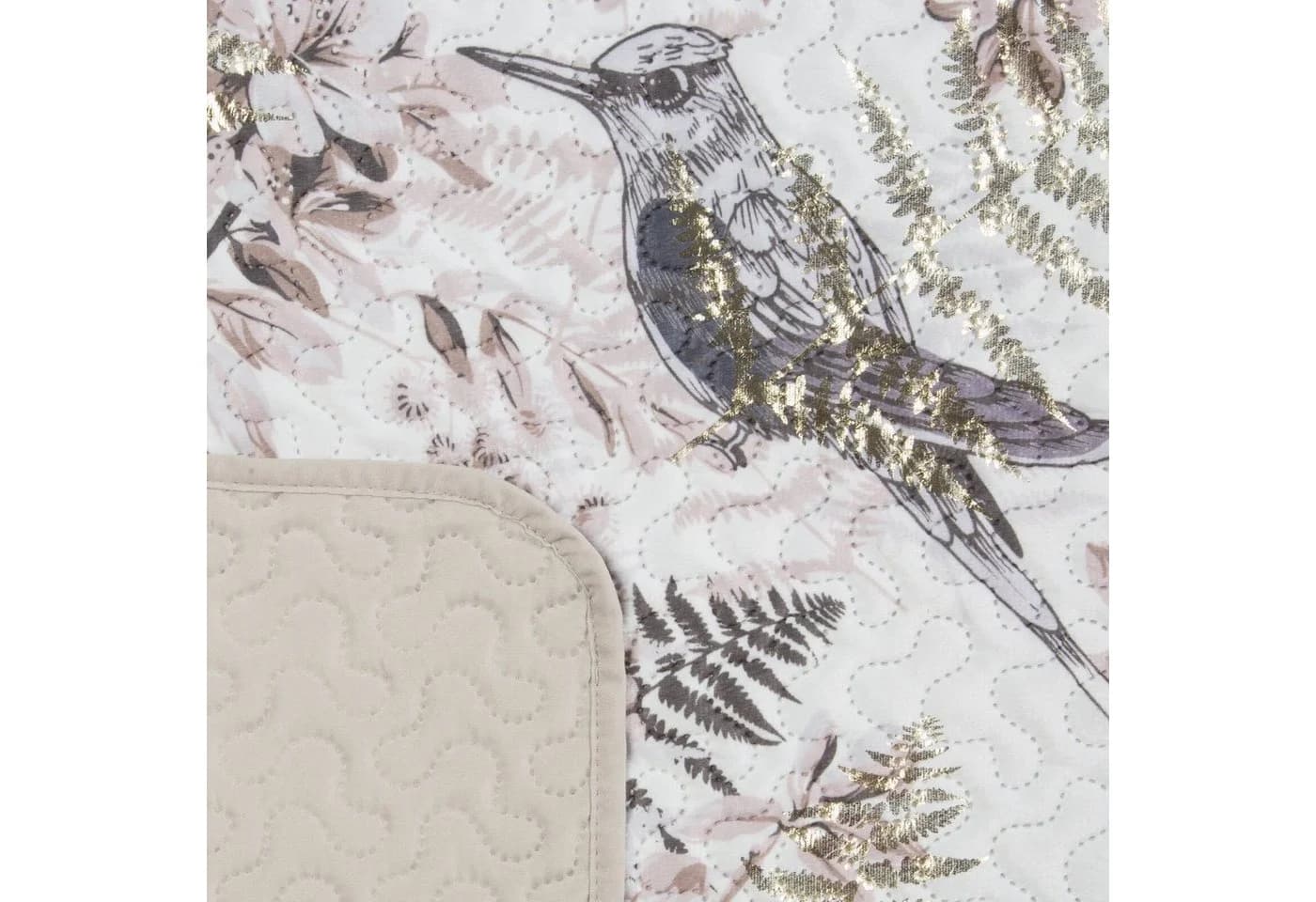 Design91 Tagesdecke Palmenmuster Bunt Dschungel-Design Sommerdecke