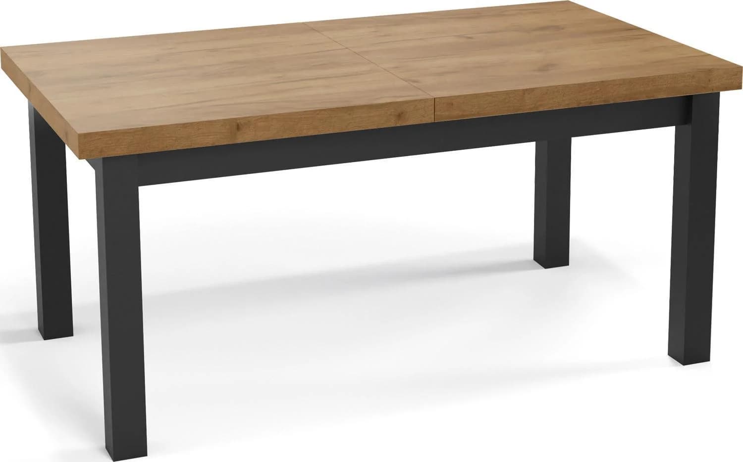 WFL GROUP Esstisch Gemini Ausziehbar Modern Holzoptik Schwarz
