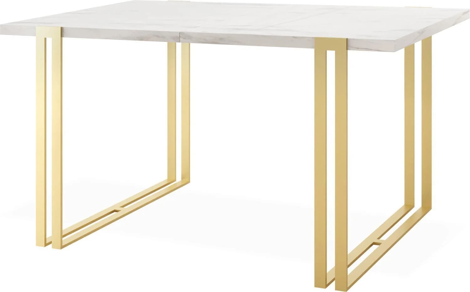 ESSTISCH Stella ausziehbar Marmor Weiß 140-260 cm