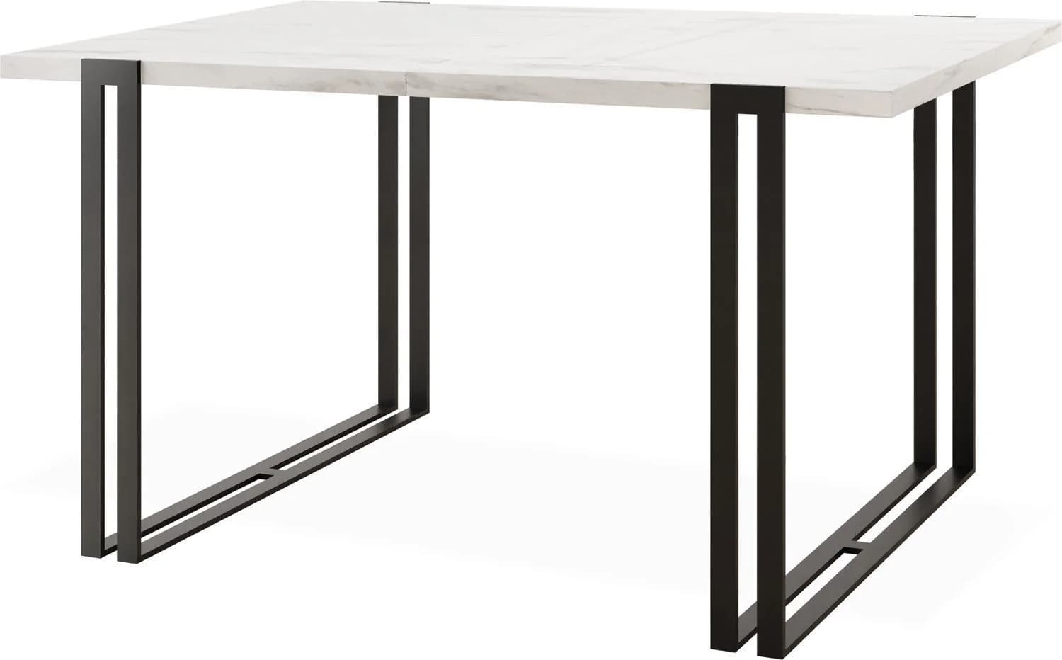 ESSTISCH Marco ausziehbar Marmor Weiß 160-260 cm