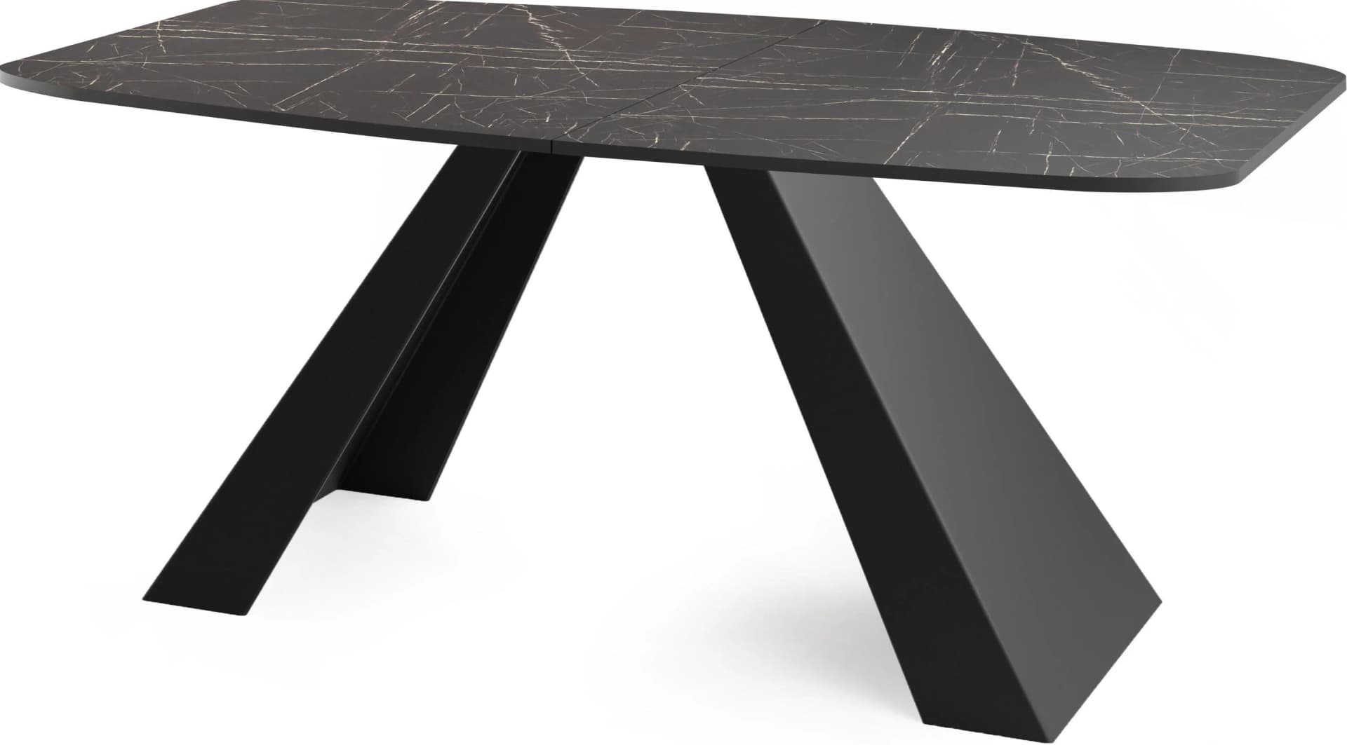 Esstisch Monte Ausziehbar Marmor Schwarz 160-200 cm