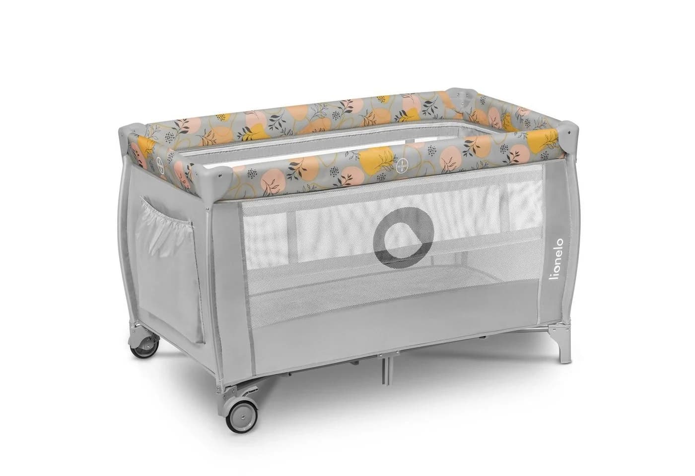 Lionelo Stefi Plus Baby-Reisebett 2in1 Laufstall Grau mit Matratze