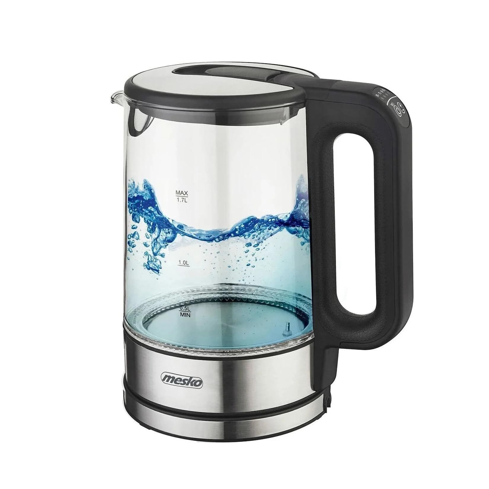MS 1301 Wasserkocher 1,7 L 2200 W Glas Temperaturregelung