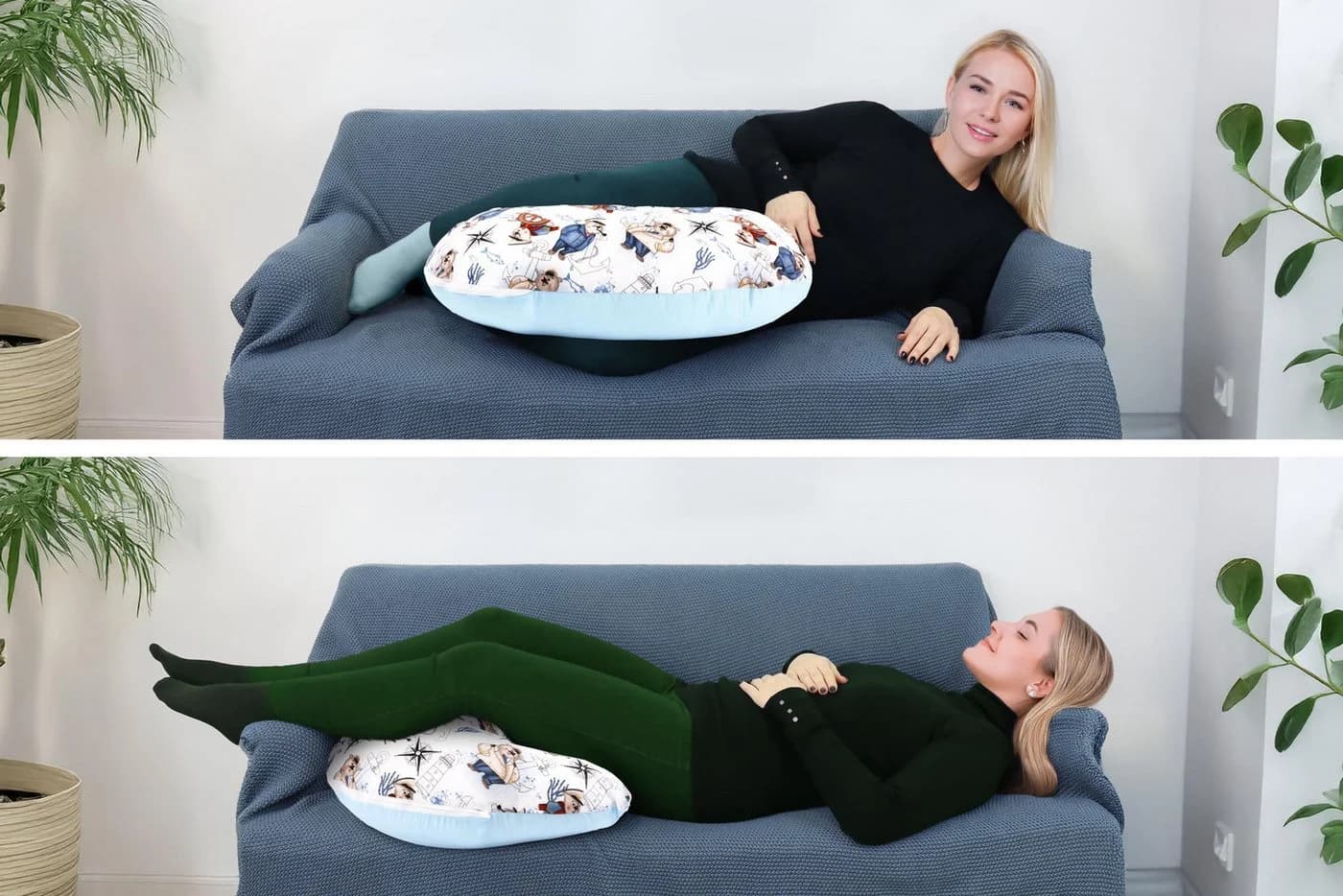 Amilian Stillkissen Lagerungskissen - Seitenschläferkissen - Matrosen
