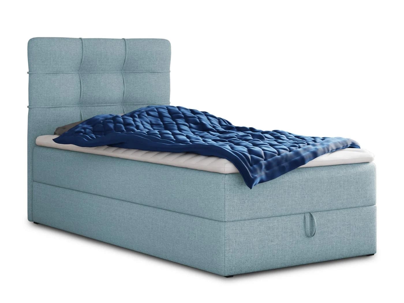 Sofnet Boxbett Best Mini mit Bettkasten und Matratze - Blau
