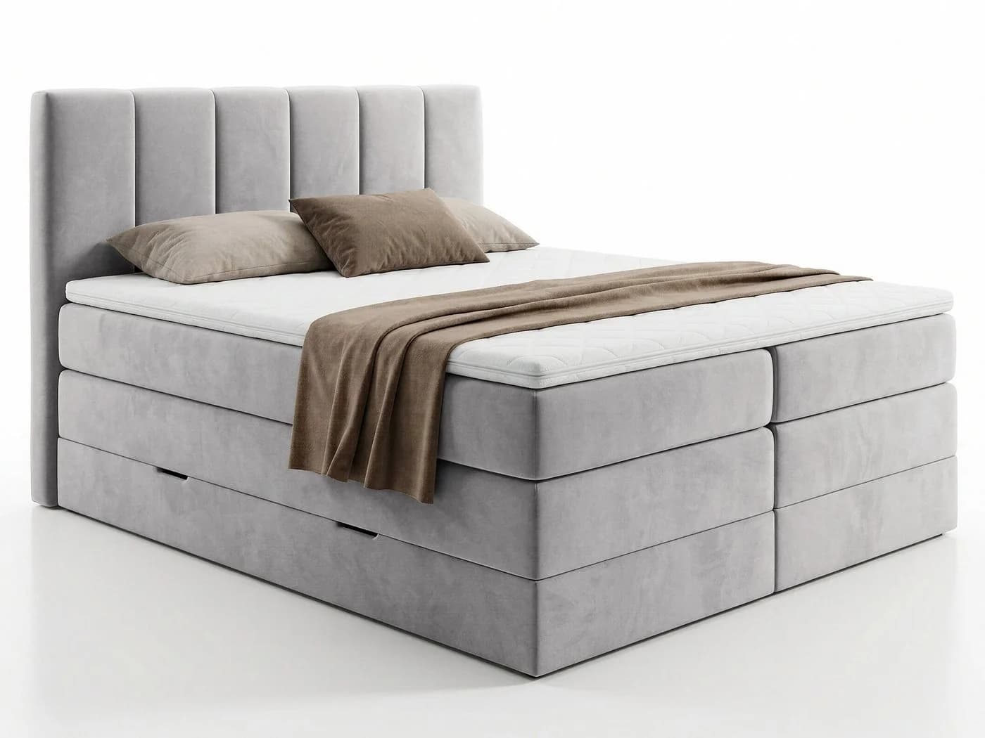 Sofnet Boxspringbett Star XL mit Bettkästen und Topper