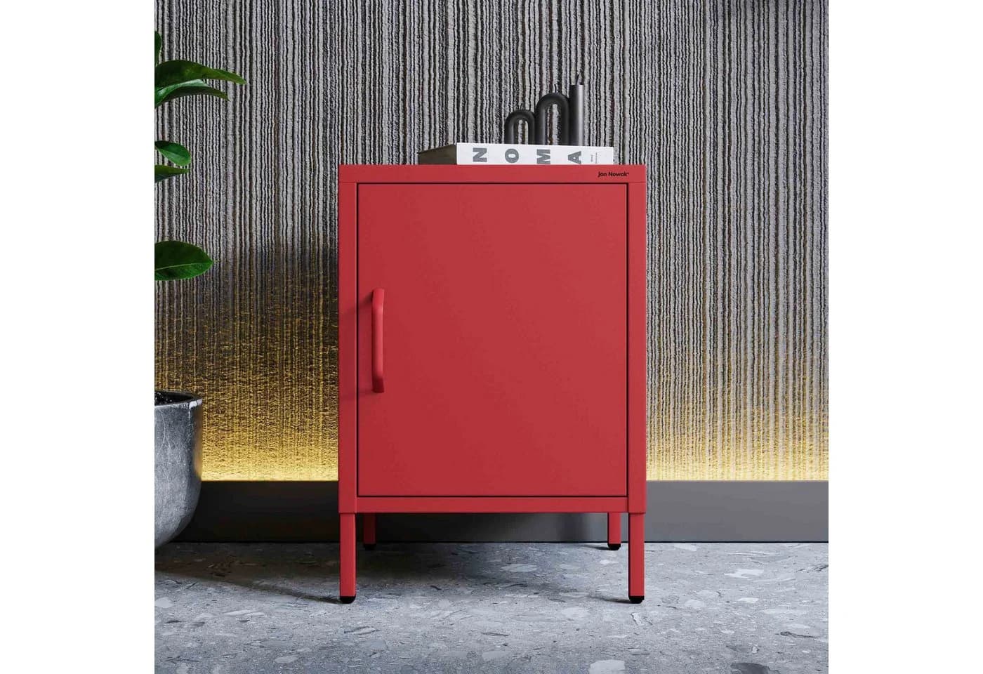 Jan Nowak Nachtschrank MIA Metall Stahl Schwarz Sparkling Brilliance