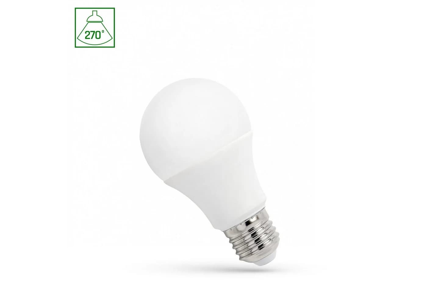 Spectrum LED-Leuchtmittel LED E27 A60 4,9W = 38W Birnenform 450lm 270° 230V Kaltweiß 6000K