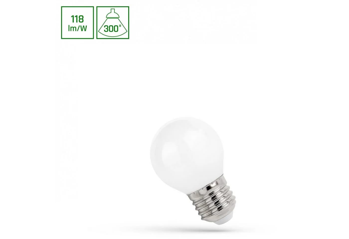 Spectrum LED-Leuchtmittel E27 Tropfen 5,5W Neutralweiß 4000K 650lm
