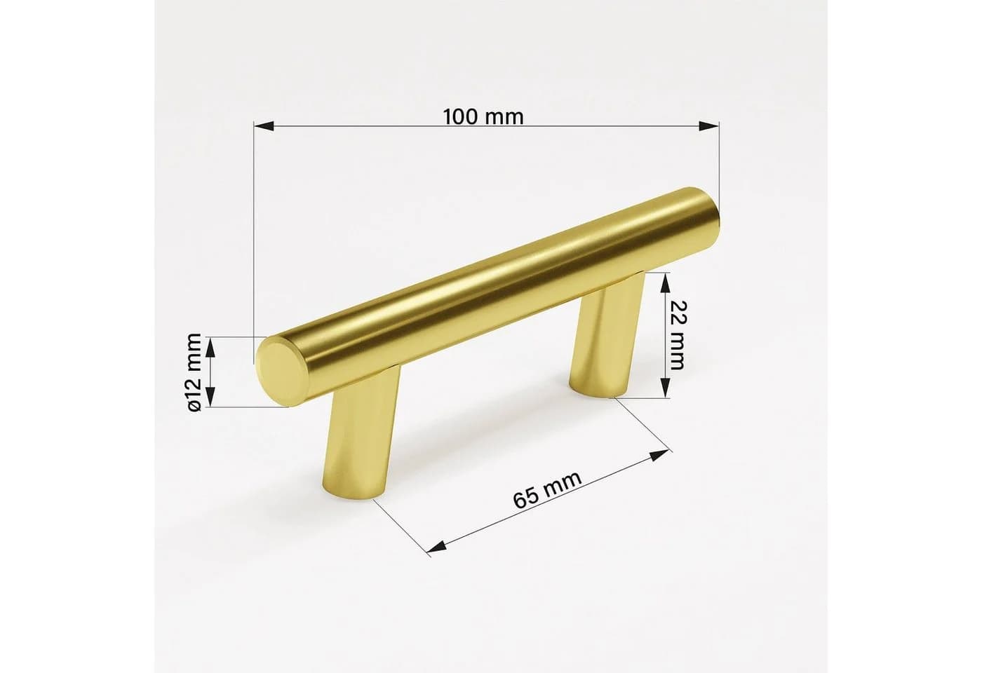 Prima-Online Möbelgriff Gold Aluminium Modern