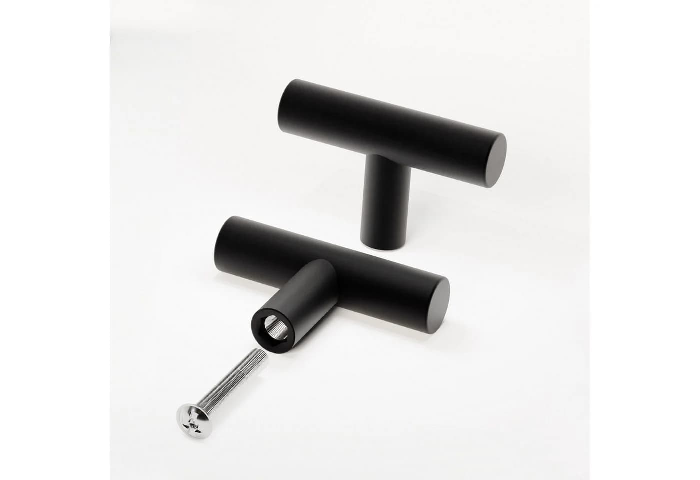 Prima-Online Türgriff Schwarz Matt Aluminium 50mm