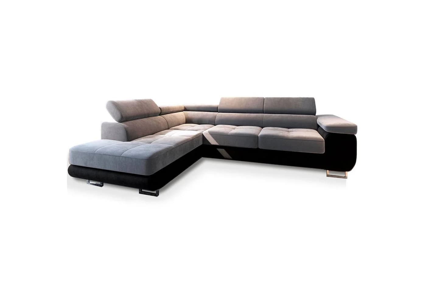 Masseno Ecksofa SELVA L-Form mit Schlaffunktion und Bettkasten
