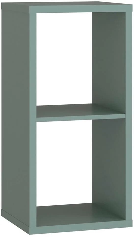 FORTE Standregal Mauro Salbei 2 Fächer Holzwerkstoff Modern