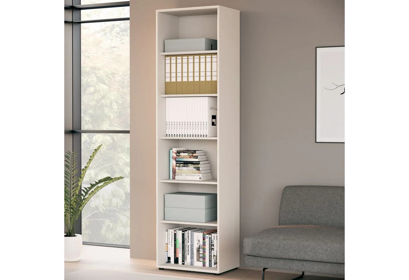 FORTE Bücherregal Tempra Sand