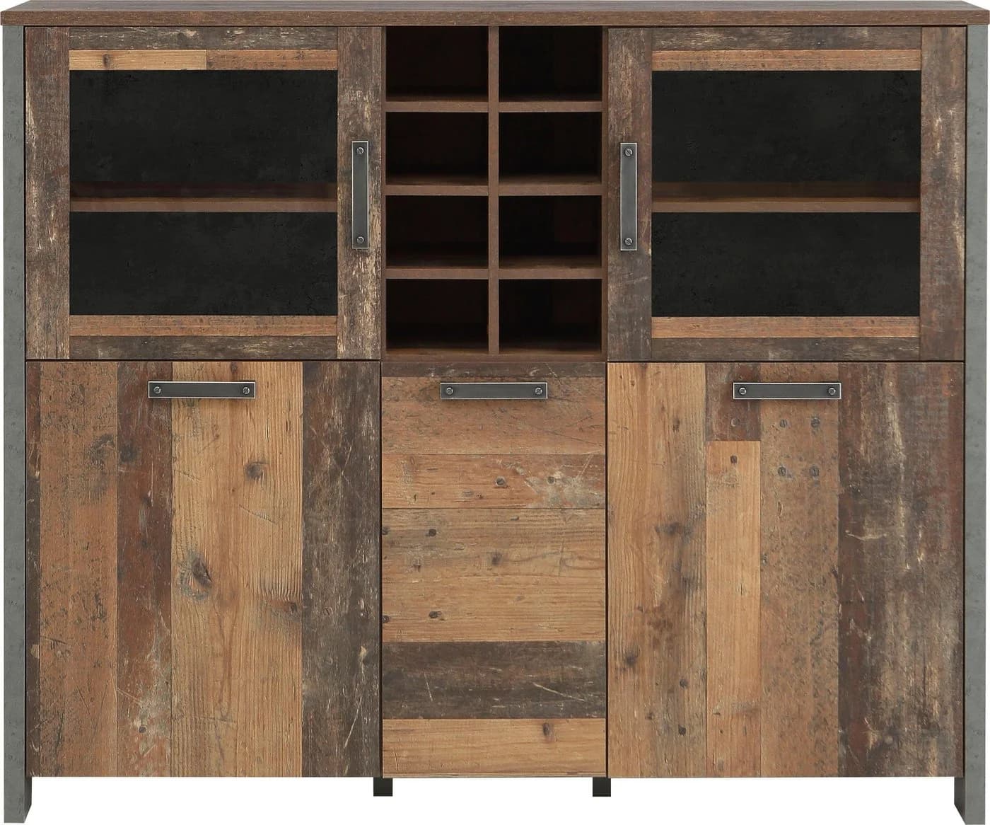 Highboard FORTE Clif Grau Vintage Betonoptik 151cm