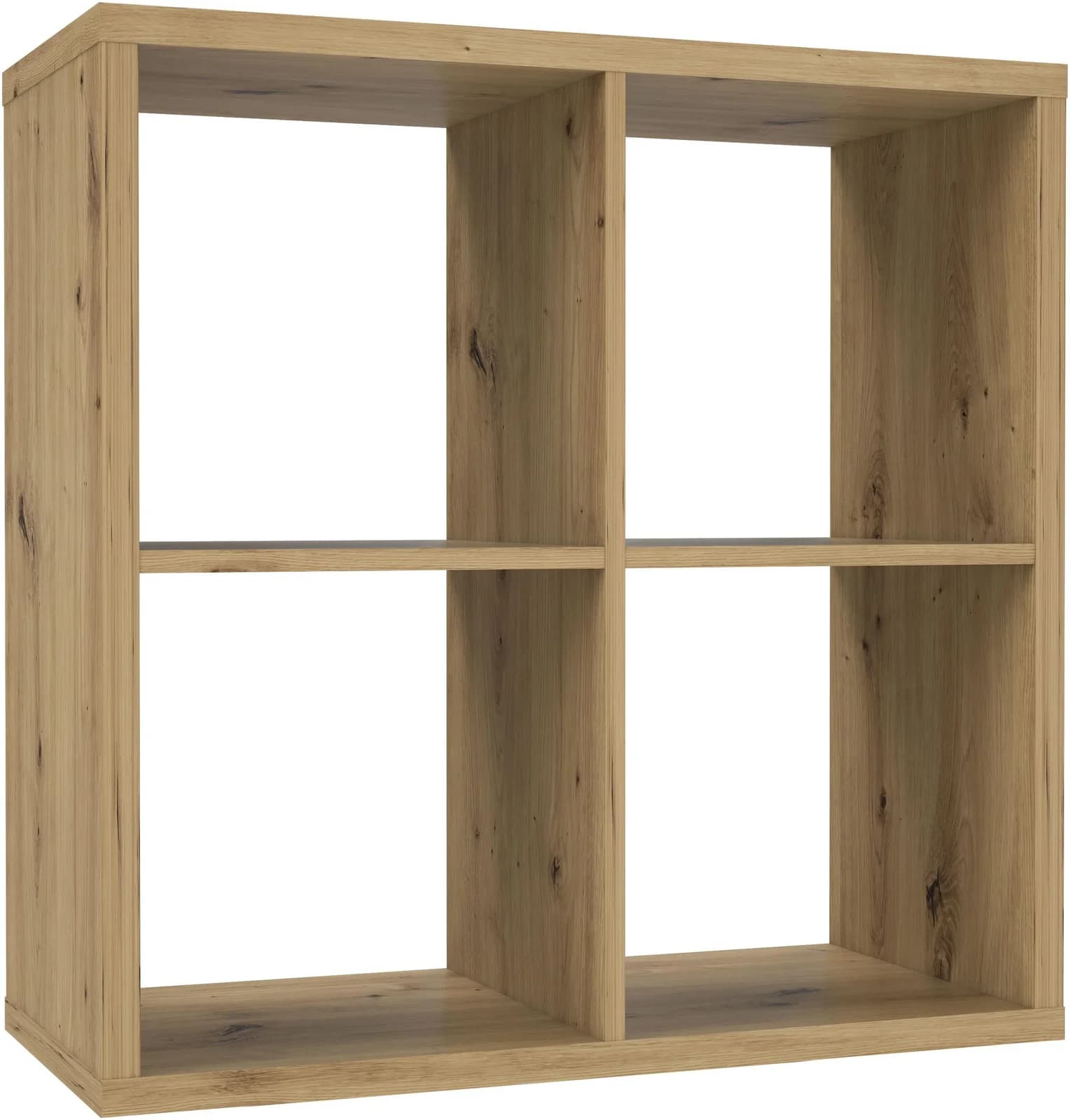 FORTE Standregal Mauro 4 Fächer Braun Holzwerkstoff