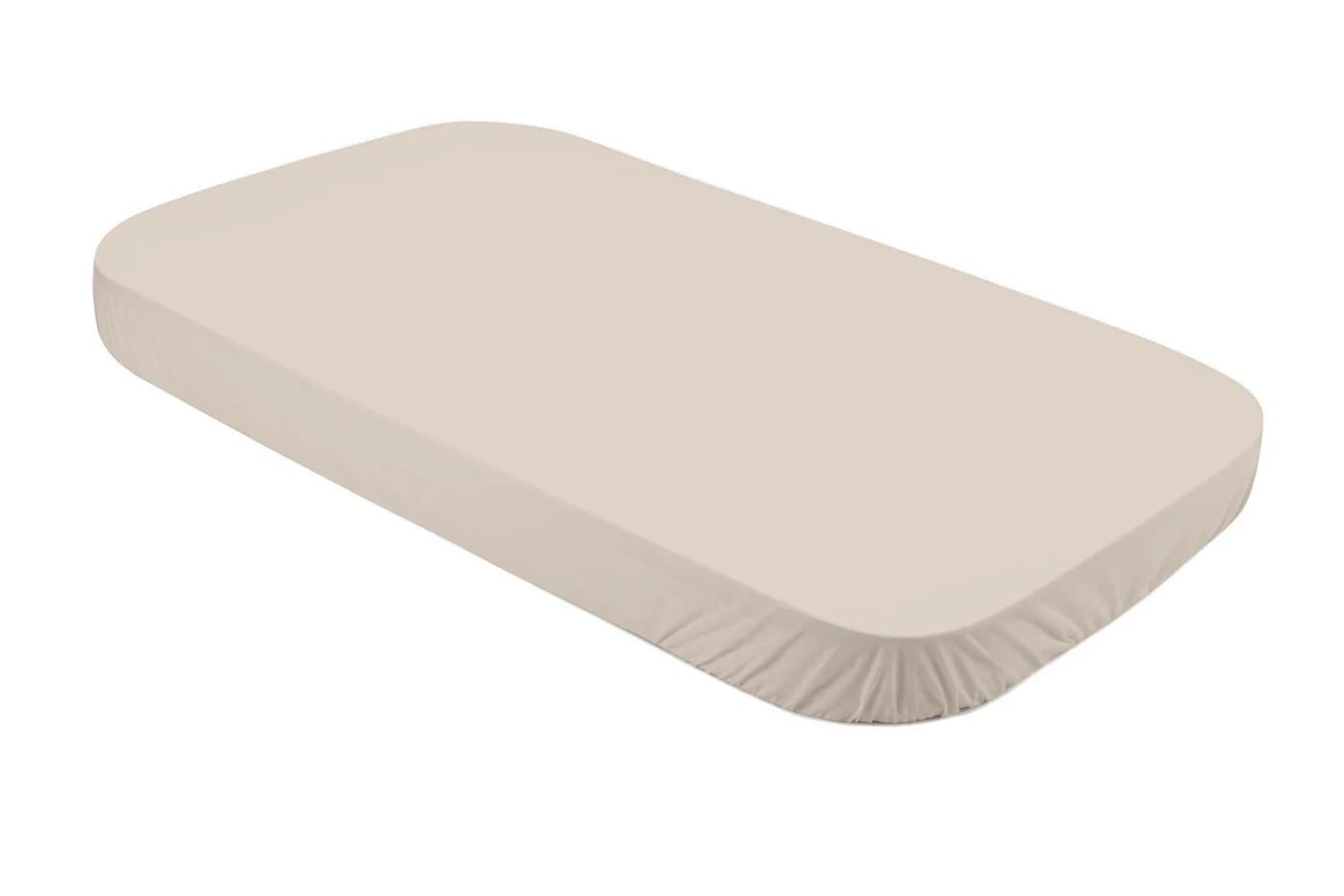 Waldin Spannbettlaken Beige Jersey-Baumwolle für 7in1 Babybett