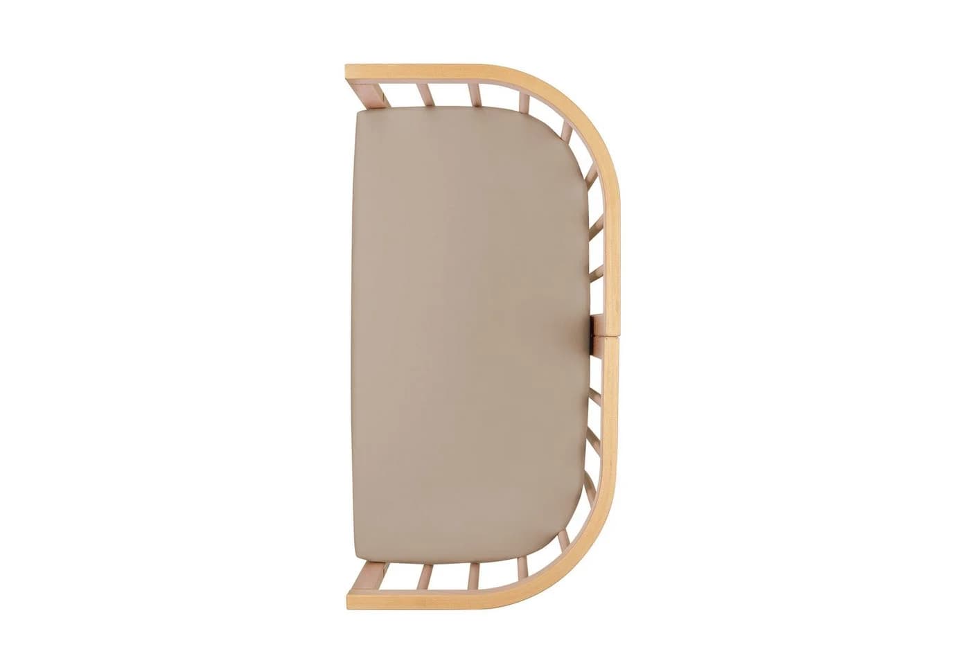 Waldin Spannbettlaken für 7in1 Beistellbett Jersey-Baumwolle Taupe
