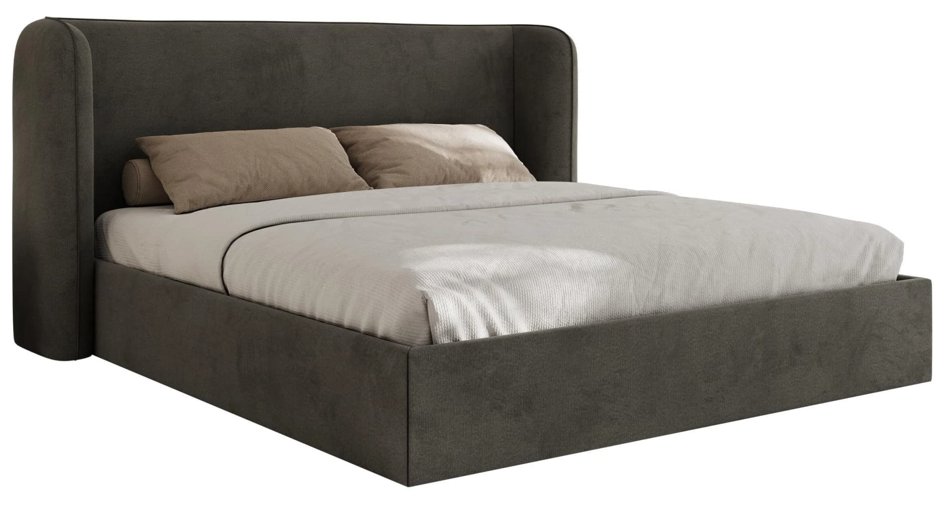 Polsterbett EMORA CLASSIC 180/200 Dunkelgrau Velvet