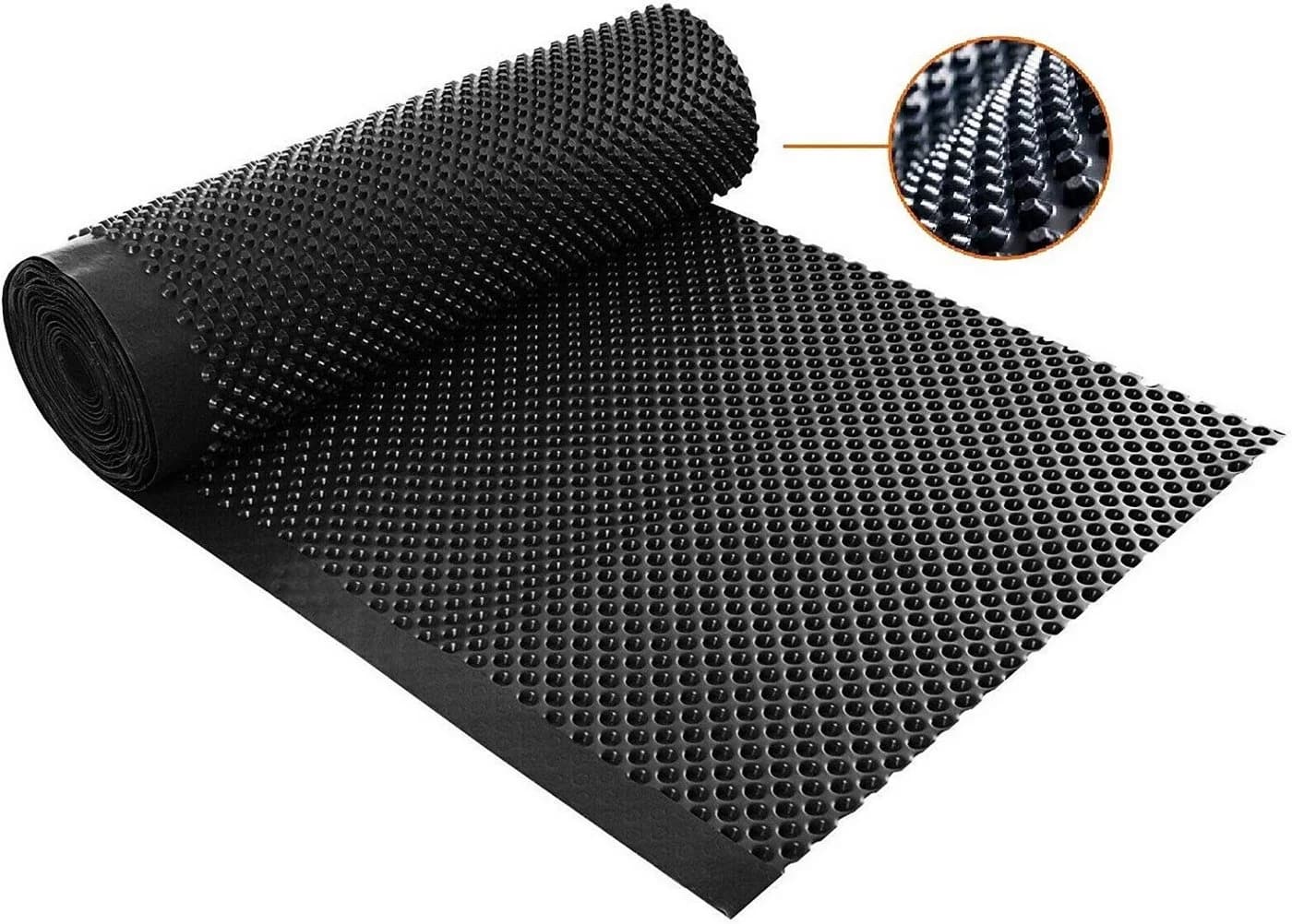 DEMA Noppen-Folie HDPE 1x20m Schwarz für Hochbeete & Drainage
