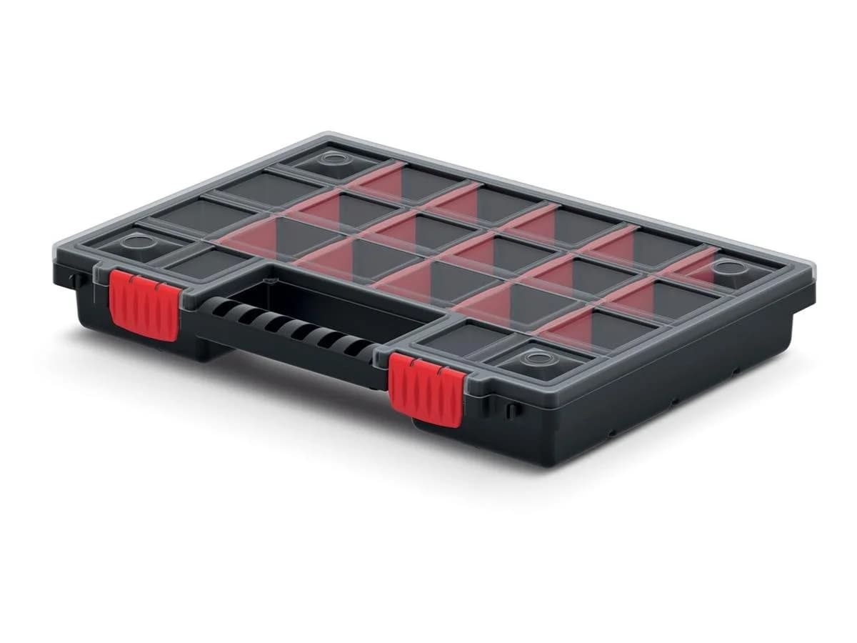 Kistenberg Organizer 5er Set NORS mit Trennwänden und transparentem Deckel