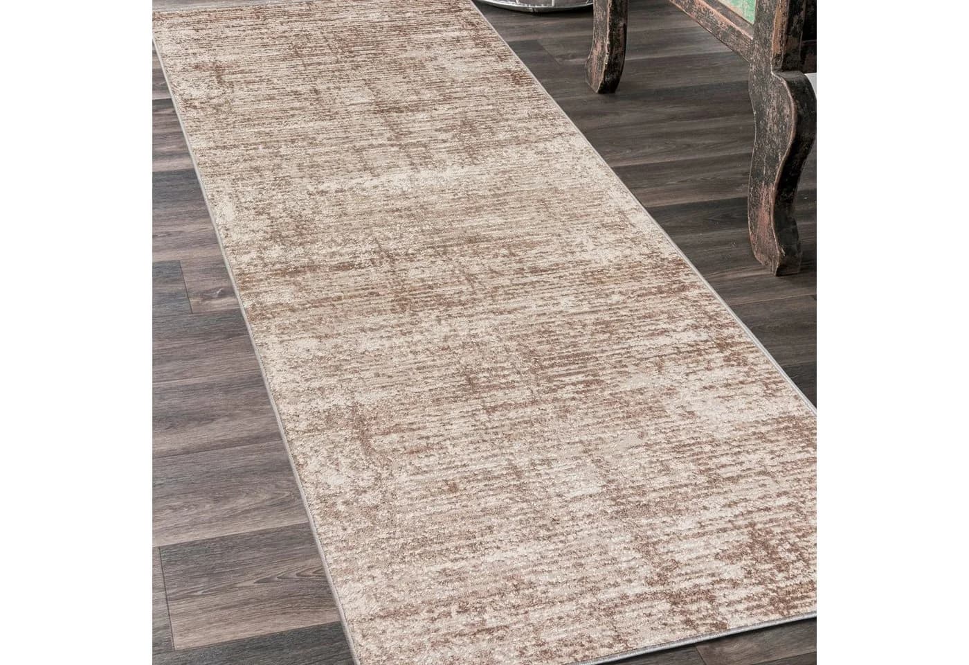 Mazovia Läufer Flurläufer Modern für Vorzimmer Schlafzimmer - Abstrakt Muster, Kurzflor, Meterware