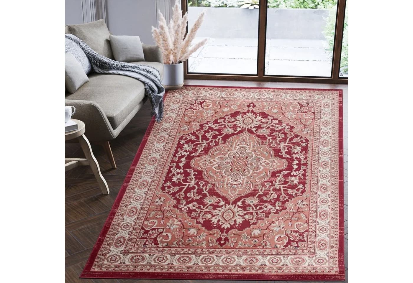 Mazovia Orientteppich Oriente Teppich Rot 60 x 100 cm
