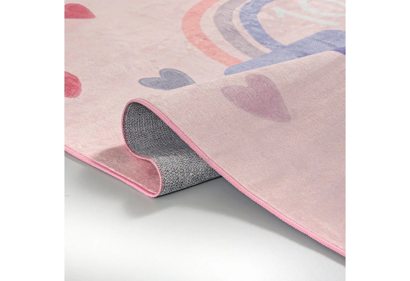 Mazovia Designteppich Kinder Hüpfspiel Rosa