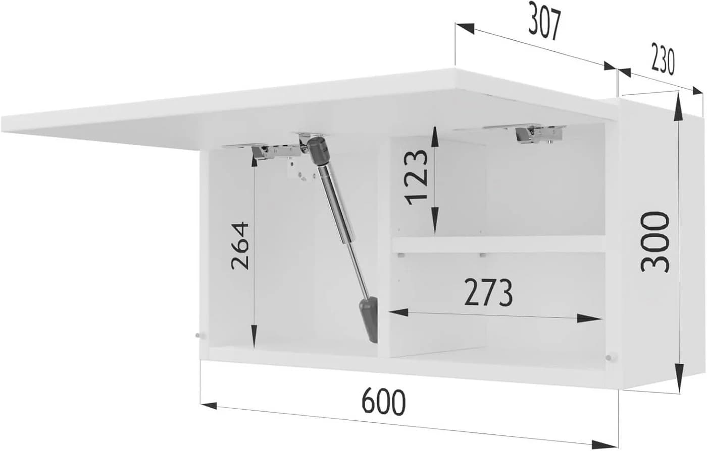 Platan Room Hängeschrank Badmöbel Hochglanz Weiß