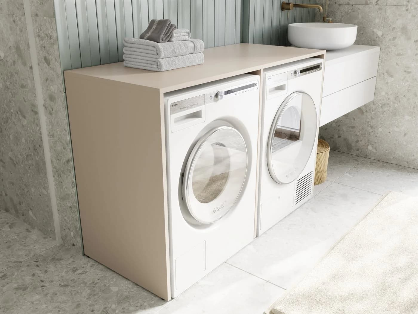 Platan Room Waschmaschinenumbauschrank DORA 130 cm
