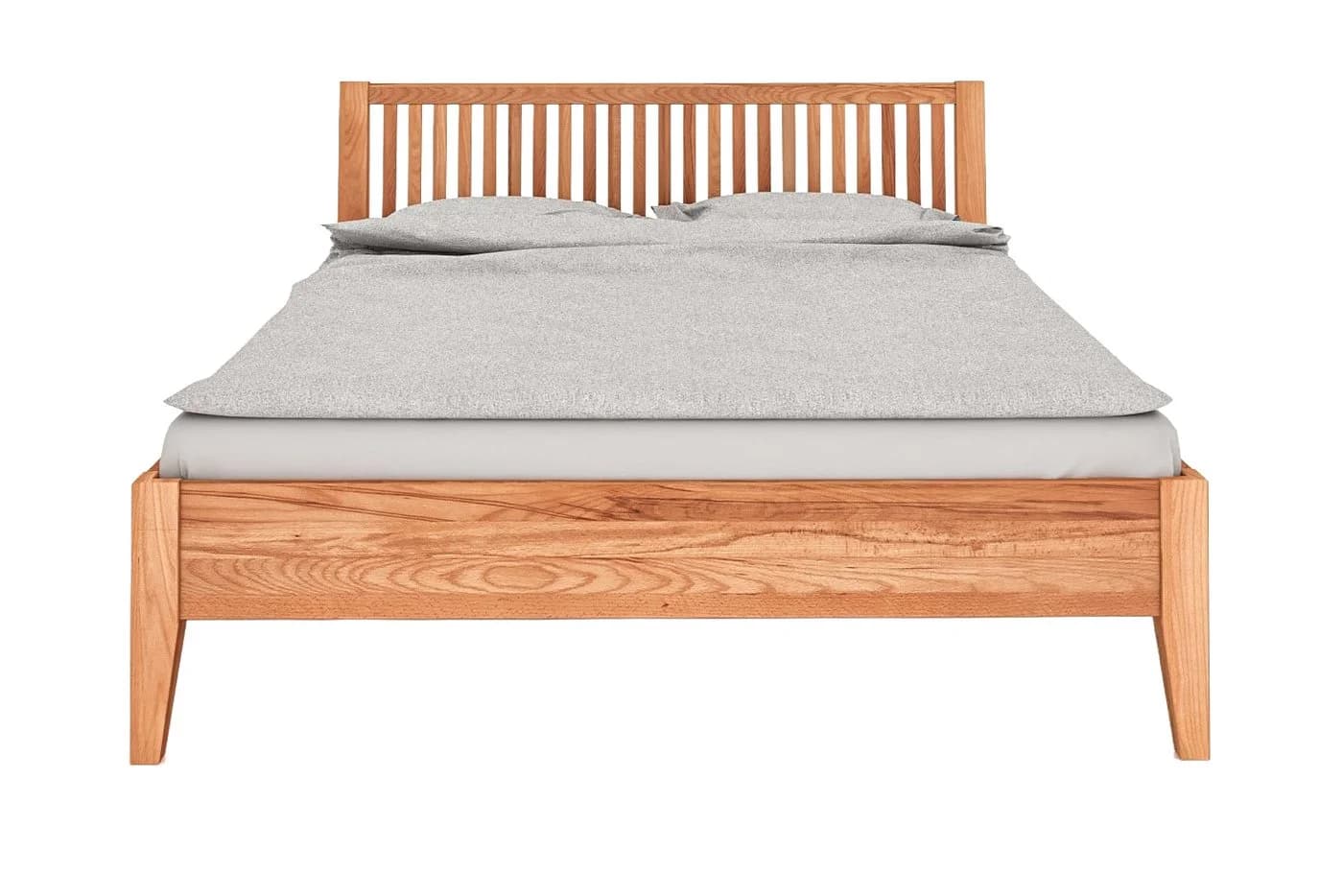 byoak Bett ODYS Massivholz Kernbuche Naturgeölt mit Holzkopfteil