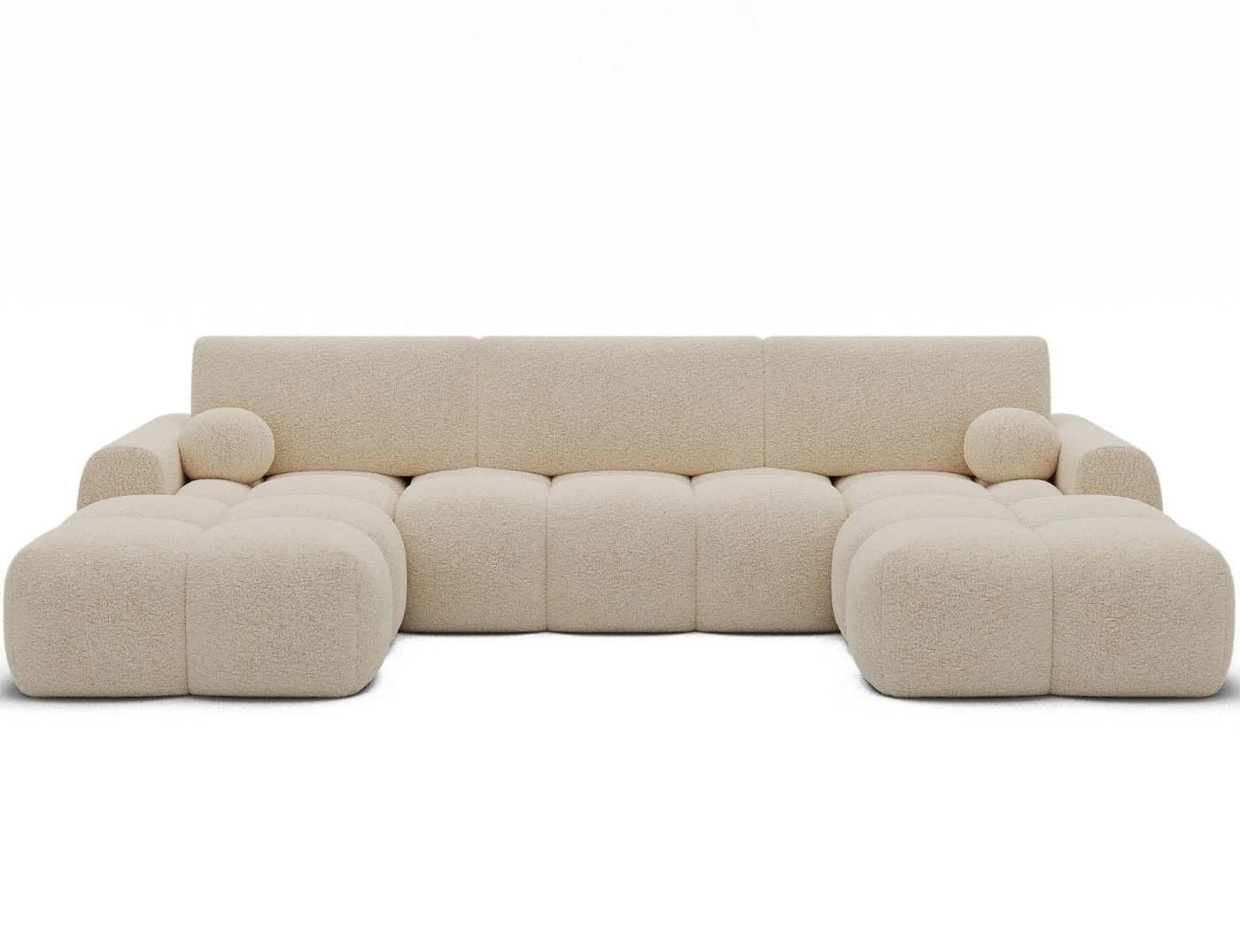 Lukas Möbel Wohnlandschaft U-Sofa Viena mit Bettfunktion und Bettkasten